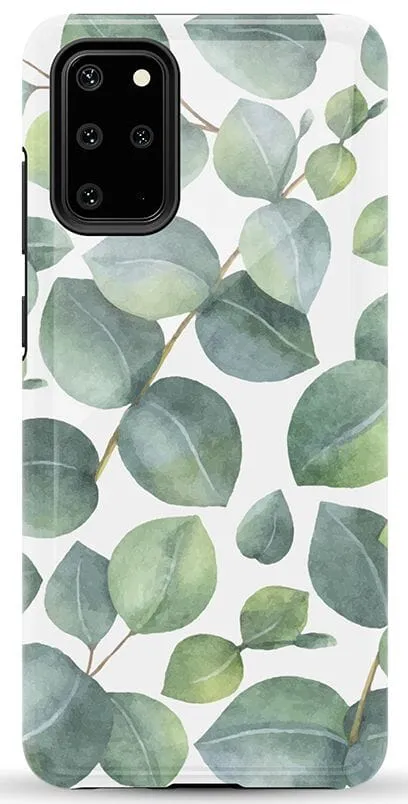 Leaf Me Alone | Green Floral Print Samsung Case