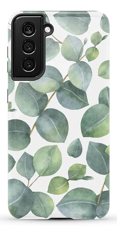 Leaf Me Alone | Green Floral Print Samsung Case