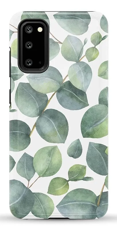 Leaf Me Alone | Green Floral Print Samsung Case