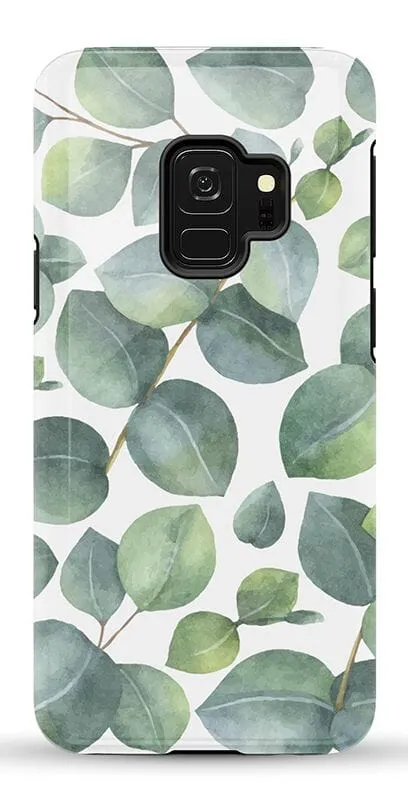 Leaf Me Alone | Green Floral Print Samsung Case