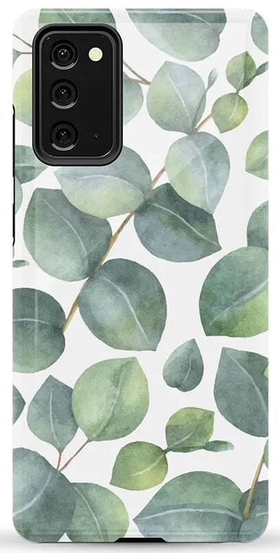 Leaf Me Alone | Green Floral Print Samsung Case