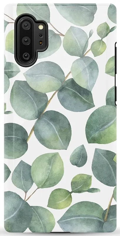 Leaf Me Alone | Green Floral Print Samsung Case