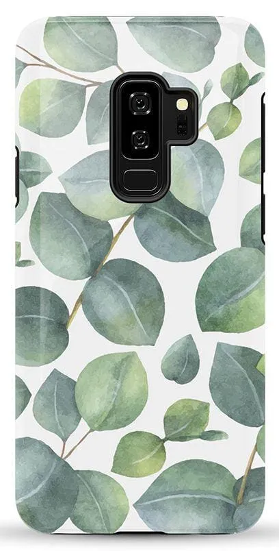 Leaf Me Alone | Green Floral Print Samsung Case