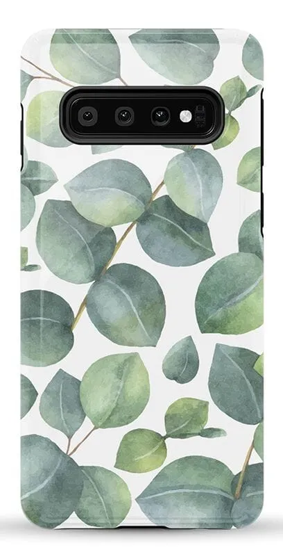 Leaf Me Alone | Green Floral Print Samsung Case