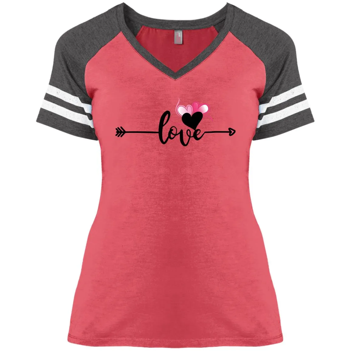 Love in Motion Ladies' Game V-Neck T-Shirt