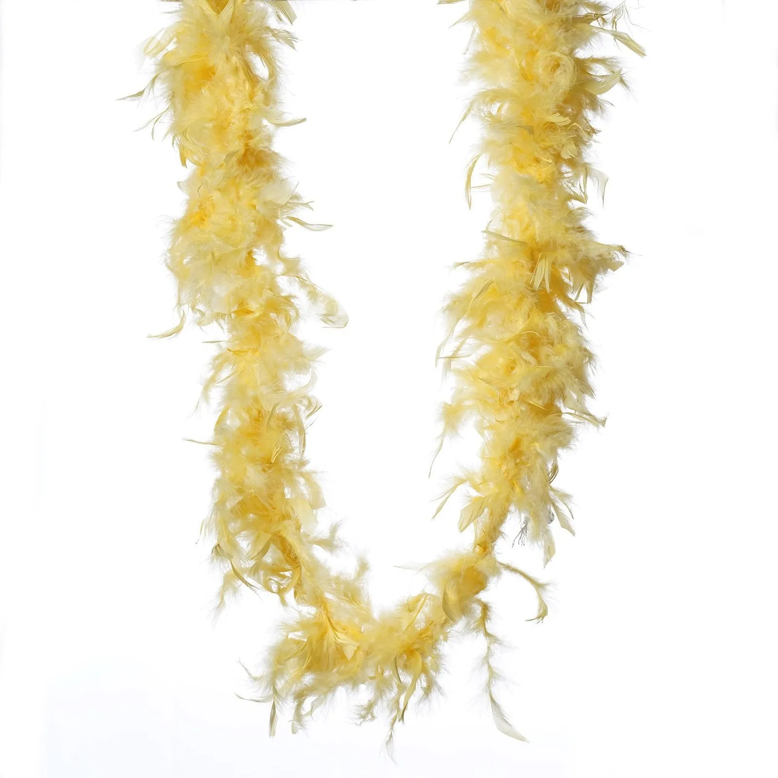 Lush-Chandelle Turkey Boas-Butter Yellow-2 Yards