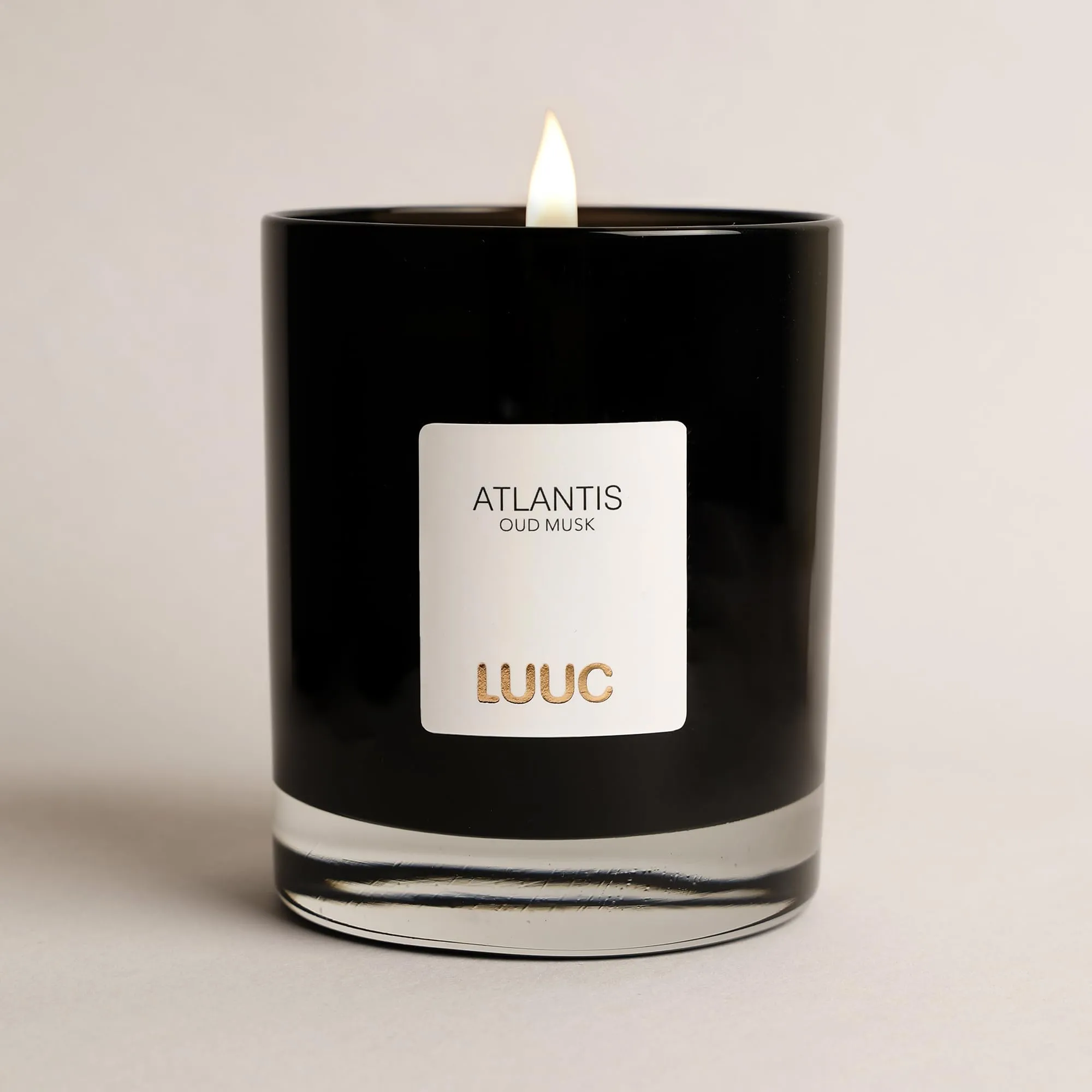 LUUC Atlantis Oud Musk Luxury Scented Perfumed Candle Gift Set for Home Decor, Bedroom, Livingroom | Festive Celebrations | Birthday | Wedding. Pack of 1