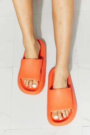 MMShoes Arms Around Me Open Toe Slide in Orange - Ships from The US