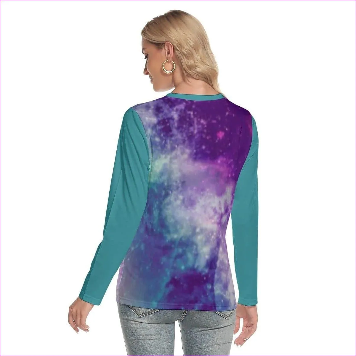 Nasa Womens Oversize O-neck Long Sleeve T-shirt