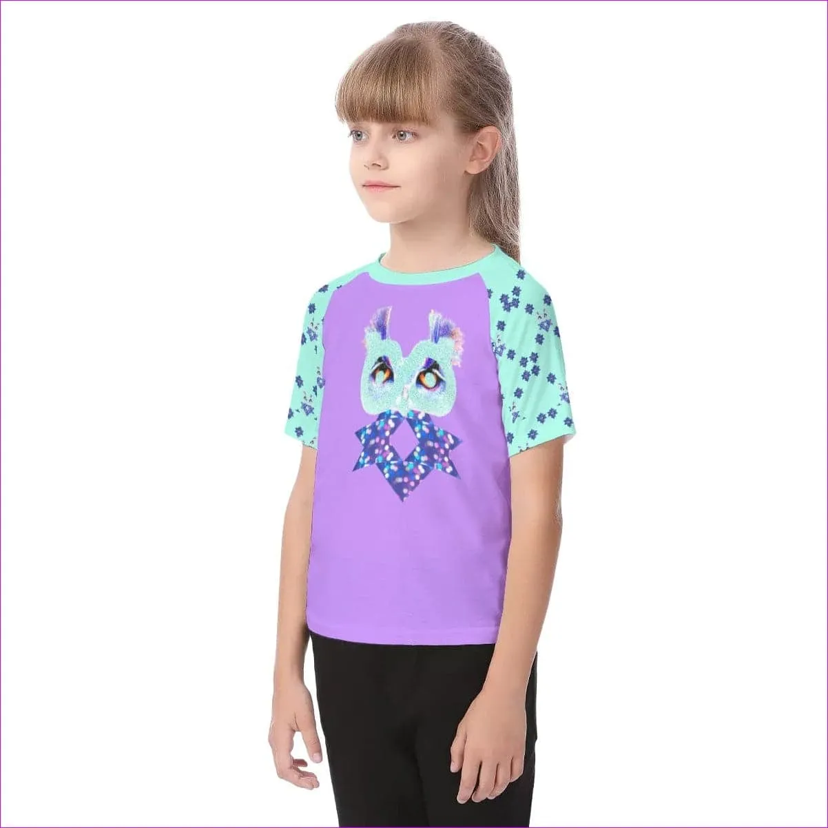 Owl-Some Kids Raglan Sleeve T-shirt