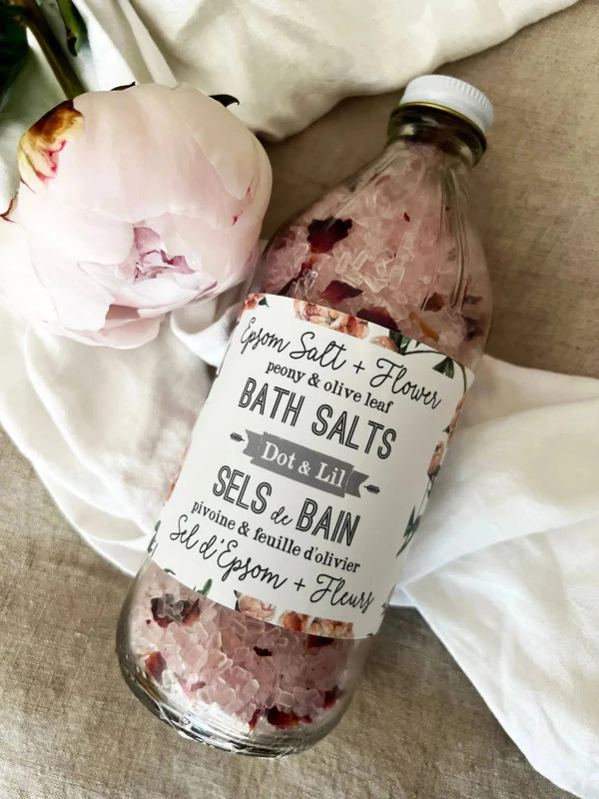 Peony & Olive Leaf Bath Salt