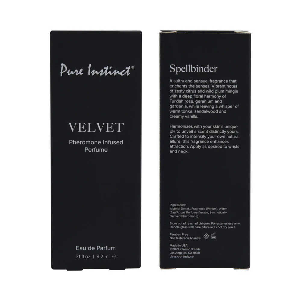 Pure Instinct Pheromone Perfume Spray Velvet 0.31 oz.