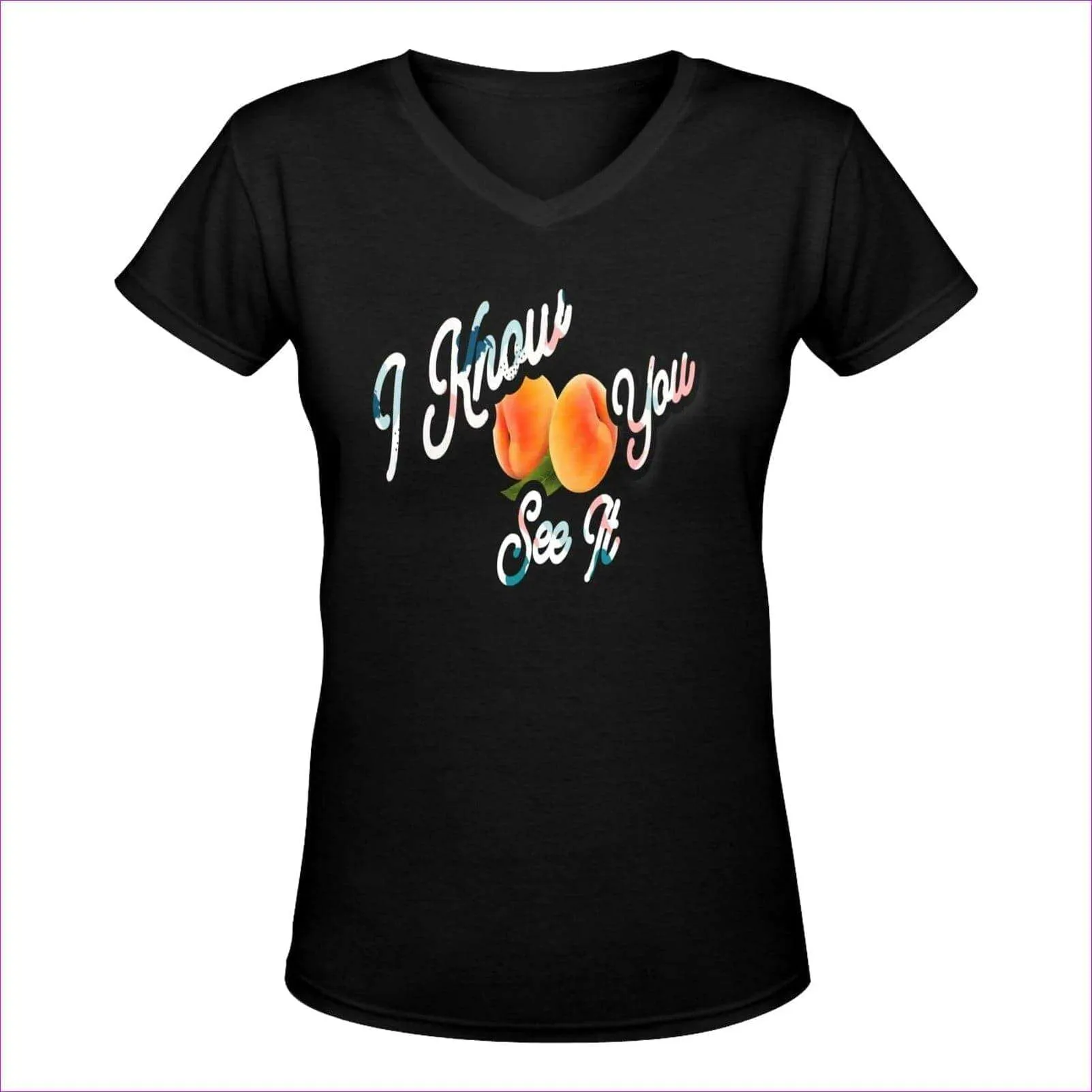 "I Know You See It" V-Neck Womens T-Shirt