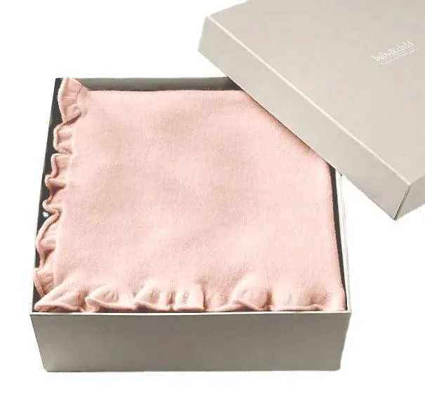 Ruffle Roseloom 100% Cashmere Blanket