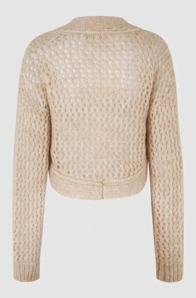 Second Female Tabita Knit Bolero in Moonbeam