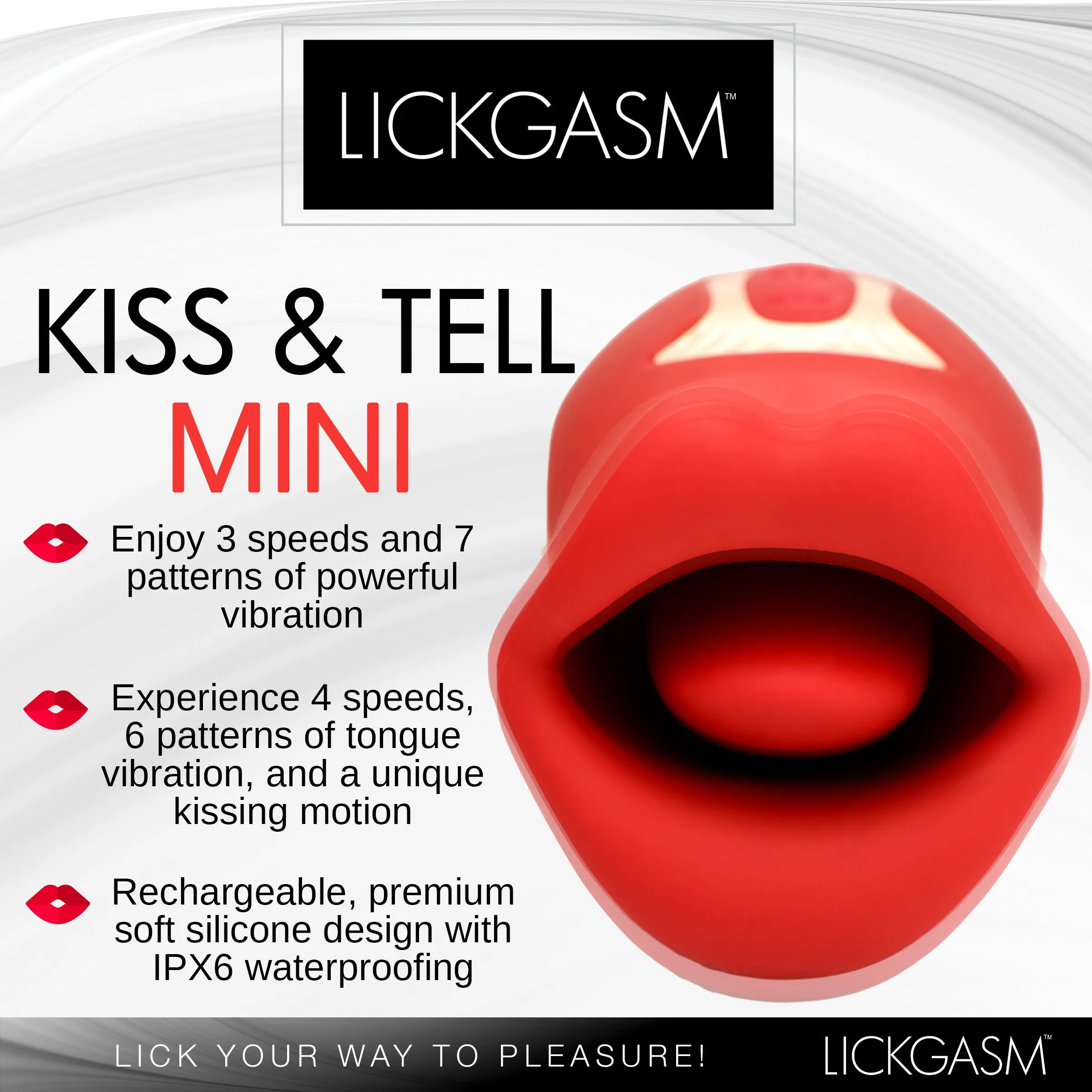 Silicone Mini Kissing & Vibrating Clitoral Stimulator