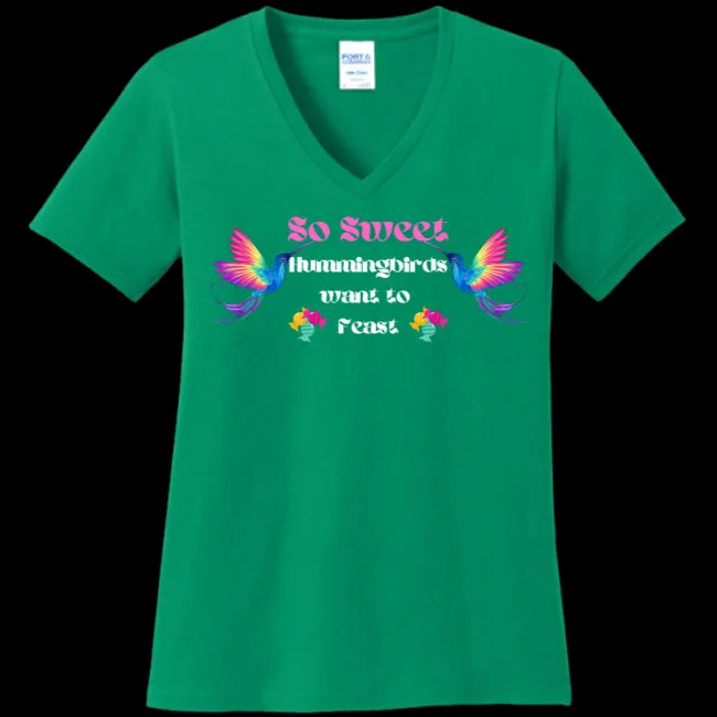 So Sweet Women's V-Neck Tee - Ships from The USA