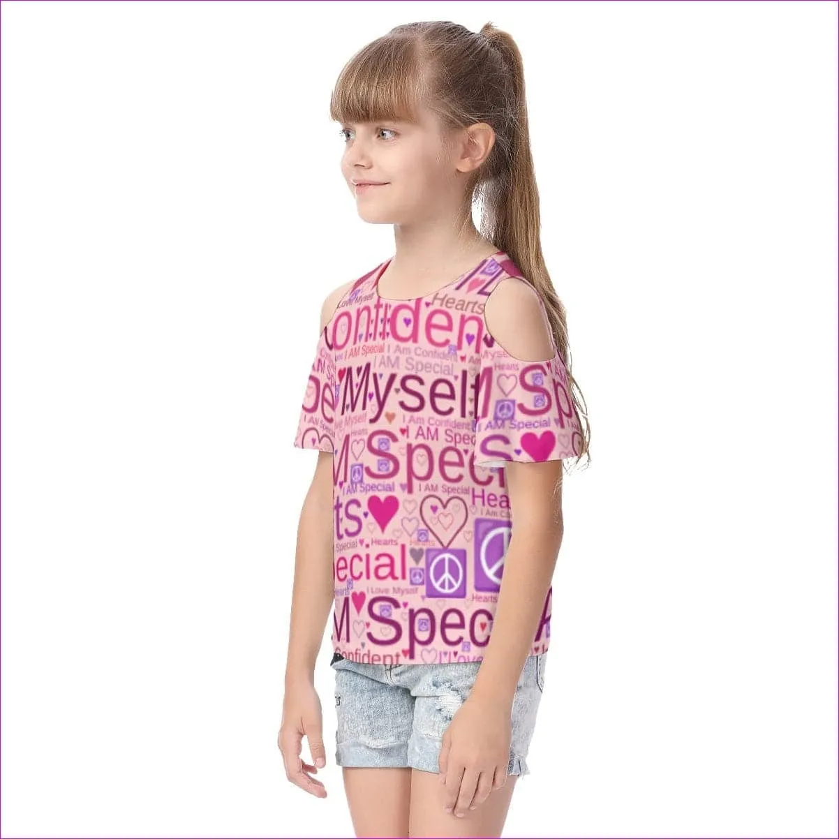 Speak-Over Kids Cold Shoulder T-shirt