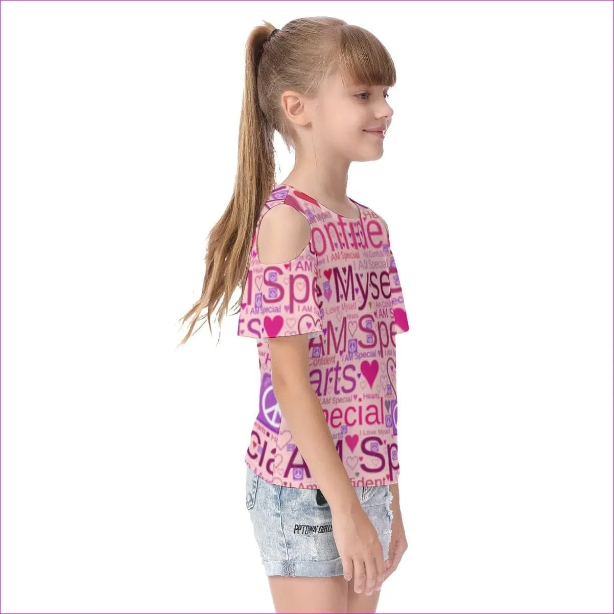 Speak-Over Kids Cold Shoulder T-shirt