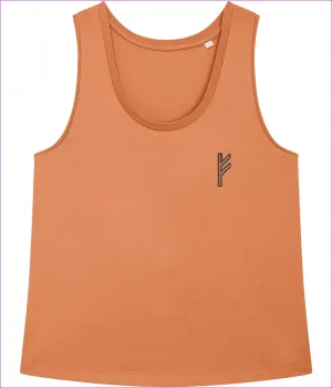 Stella Minter | Embroidered Fehu Sun Women's Organic Tank Top