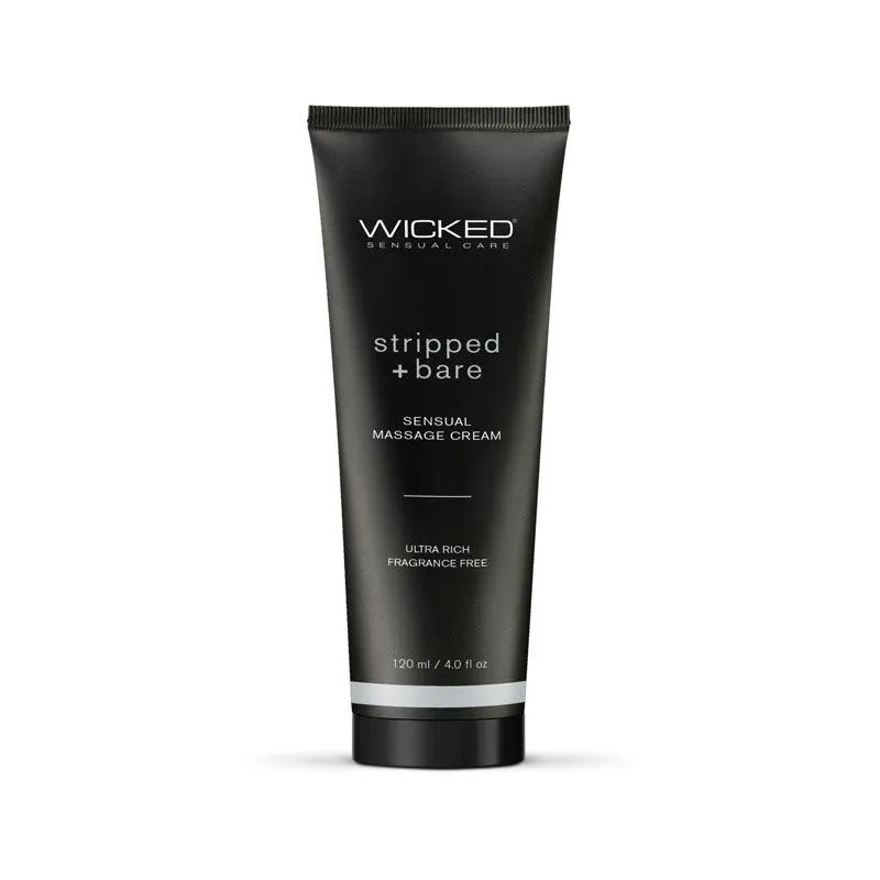 Wicked STRIPPED   BARE Sensual Massage Cream