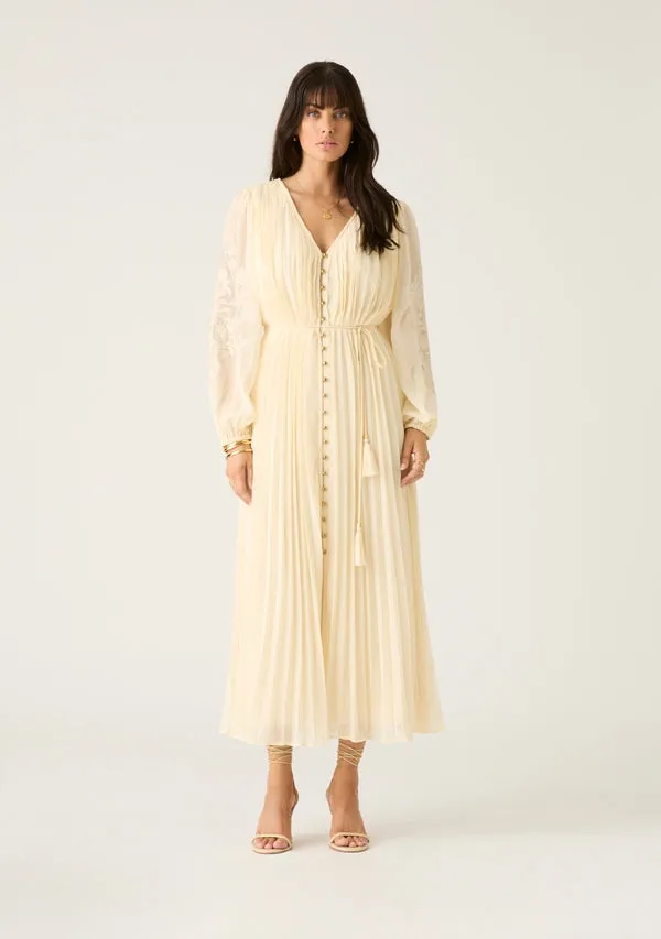 Willow Pleat Maxi Dress