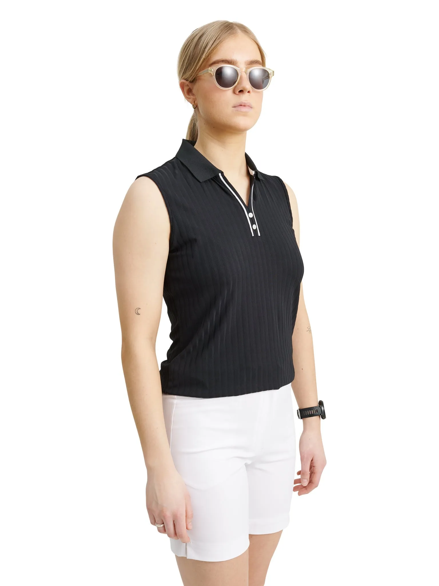 Women Pebble sleeveless Polo